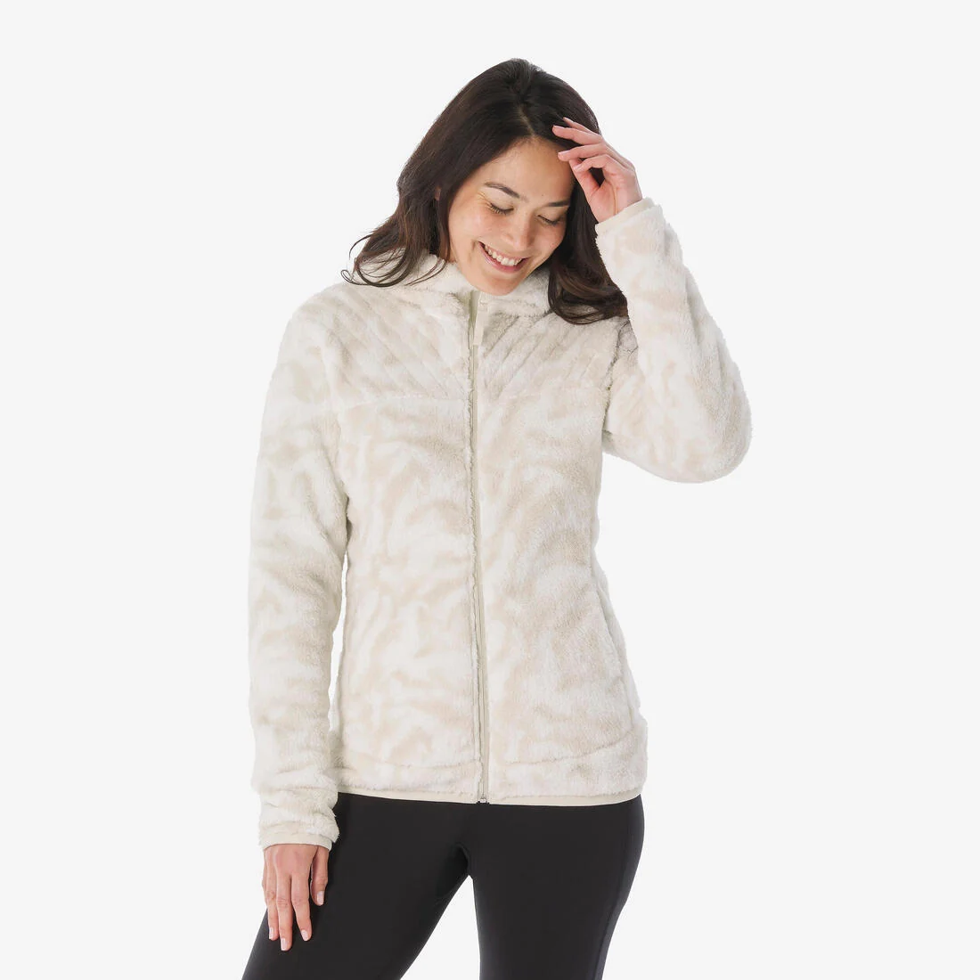 Women’s Warm Hiking Fleece Jacket NH500 — تصویر 2