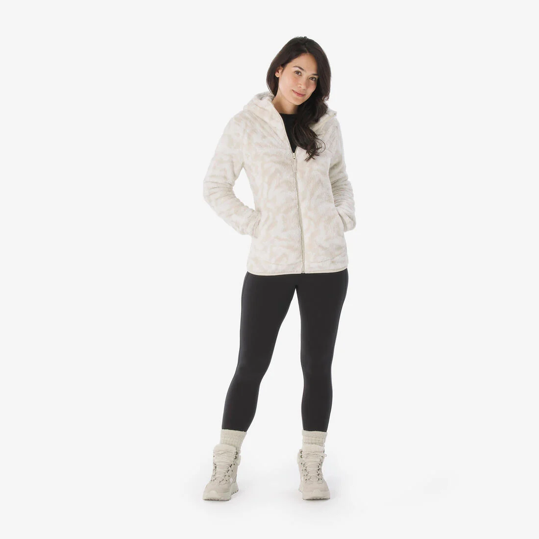 Women’s Warm Hiking Fleece Jacket NH500 — تصویر 4