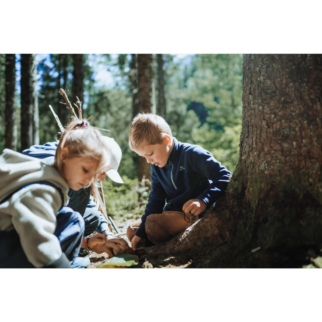 Kids’ hiking fleece jacket - 2-6 years - MH100 - Half Zip — تصویر 7