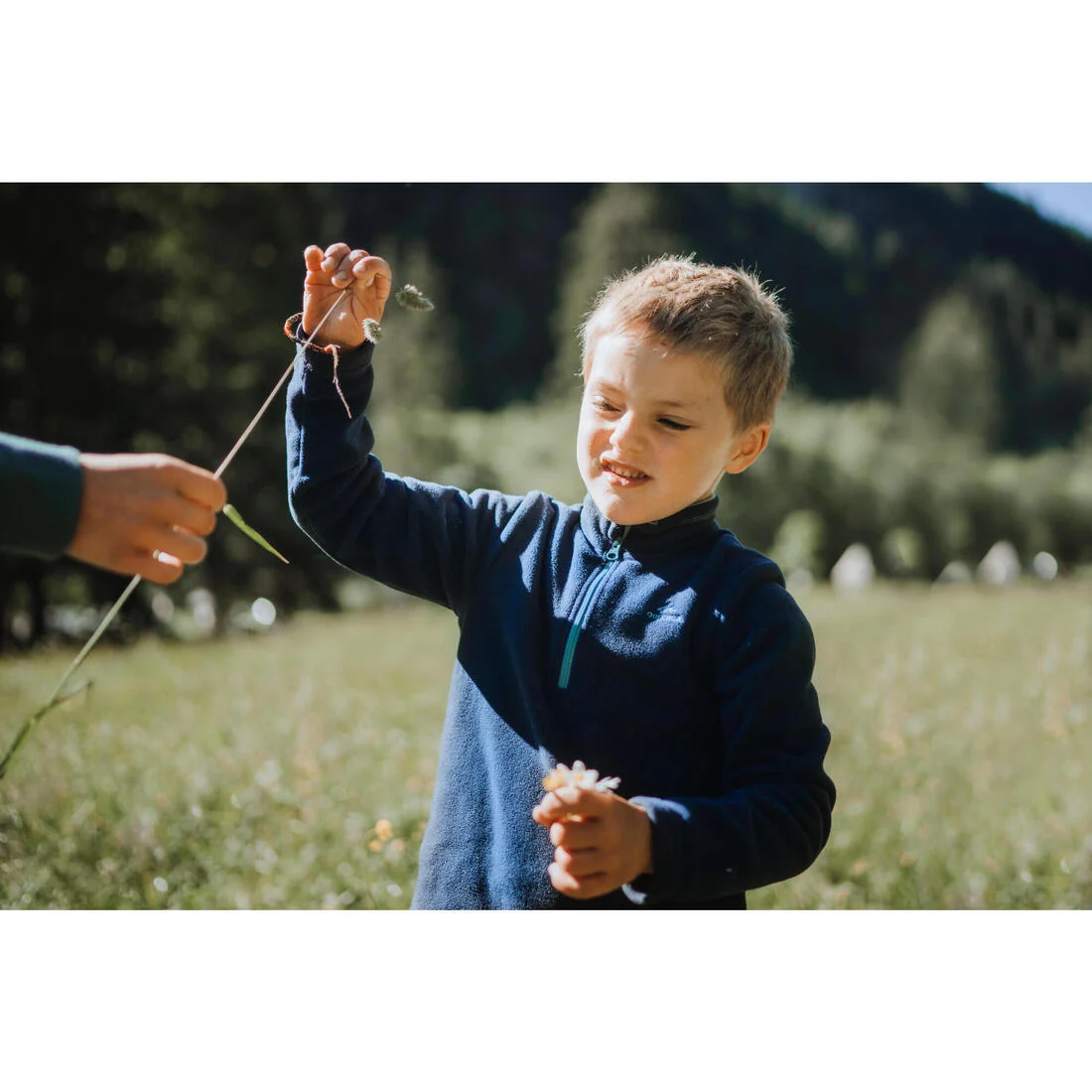Kids’ hiking fleece jacket - 2-6 years - MH100 - Half Zip — تصویر 6