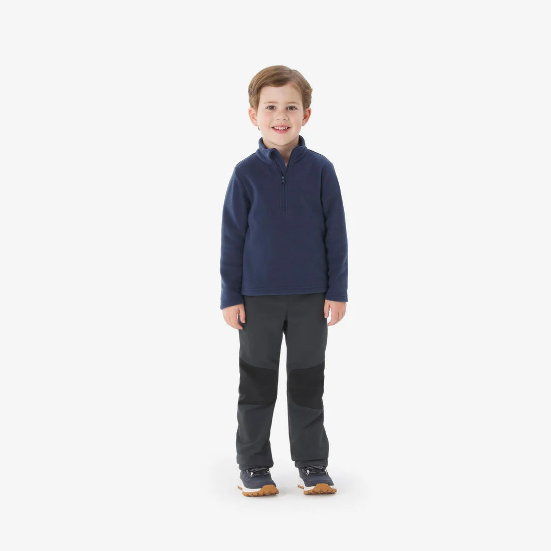 Kids’ hiking fleece jacket - 2-6 years - MH100 - Half Zip — تصویر 4