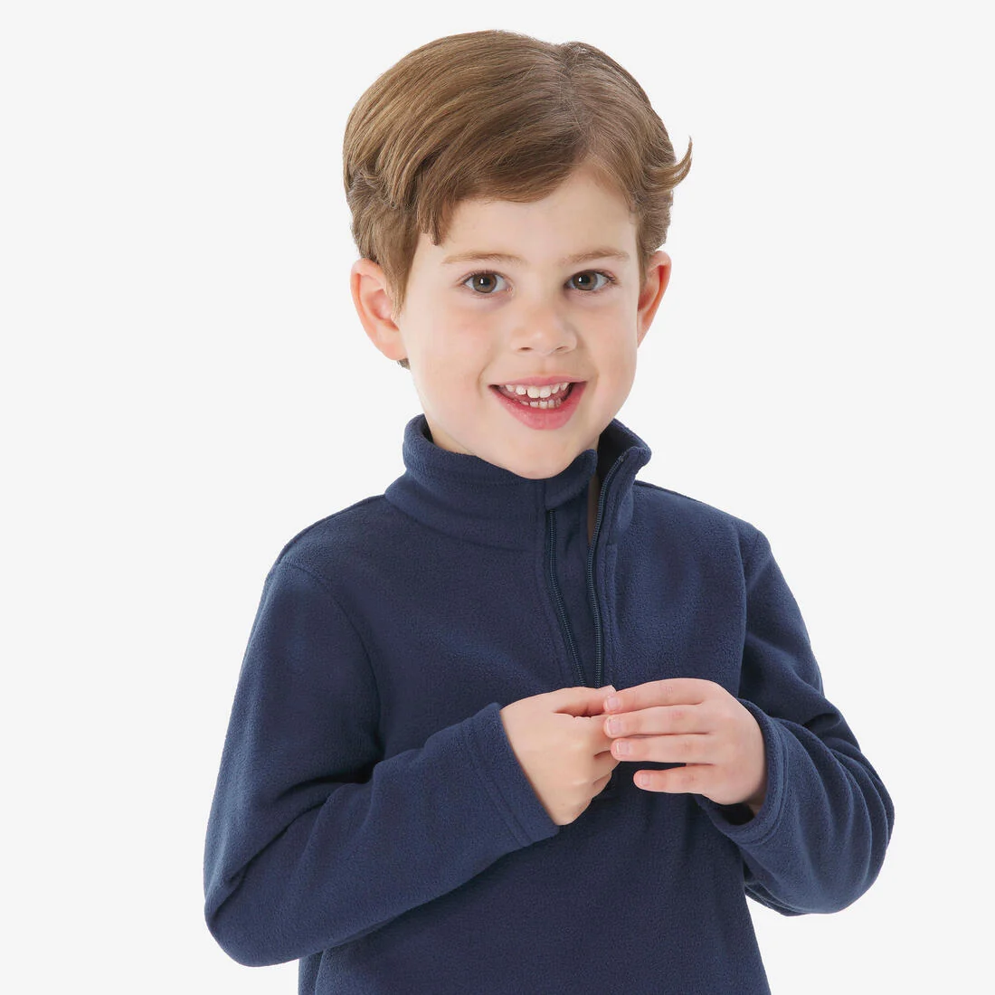 Kids’ hiking fleece jacket - 2-6 years - MH100 - Half Zip — تصویر 8