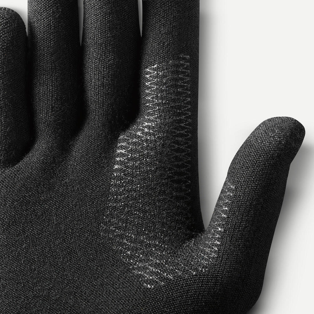 Adults’ trekking seamless liner gloves, MT500 - Black — تصویر 2