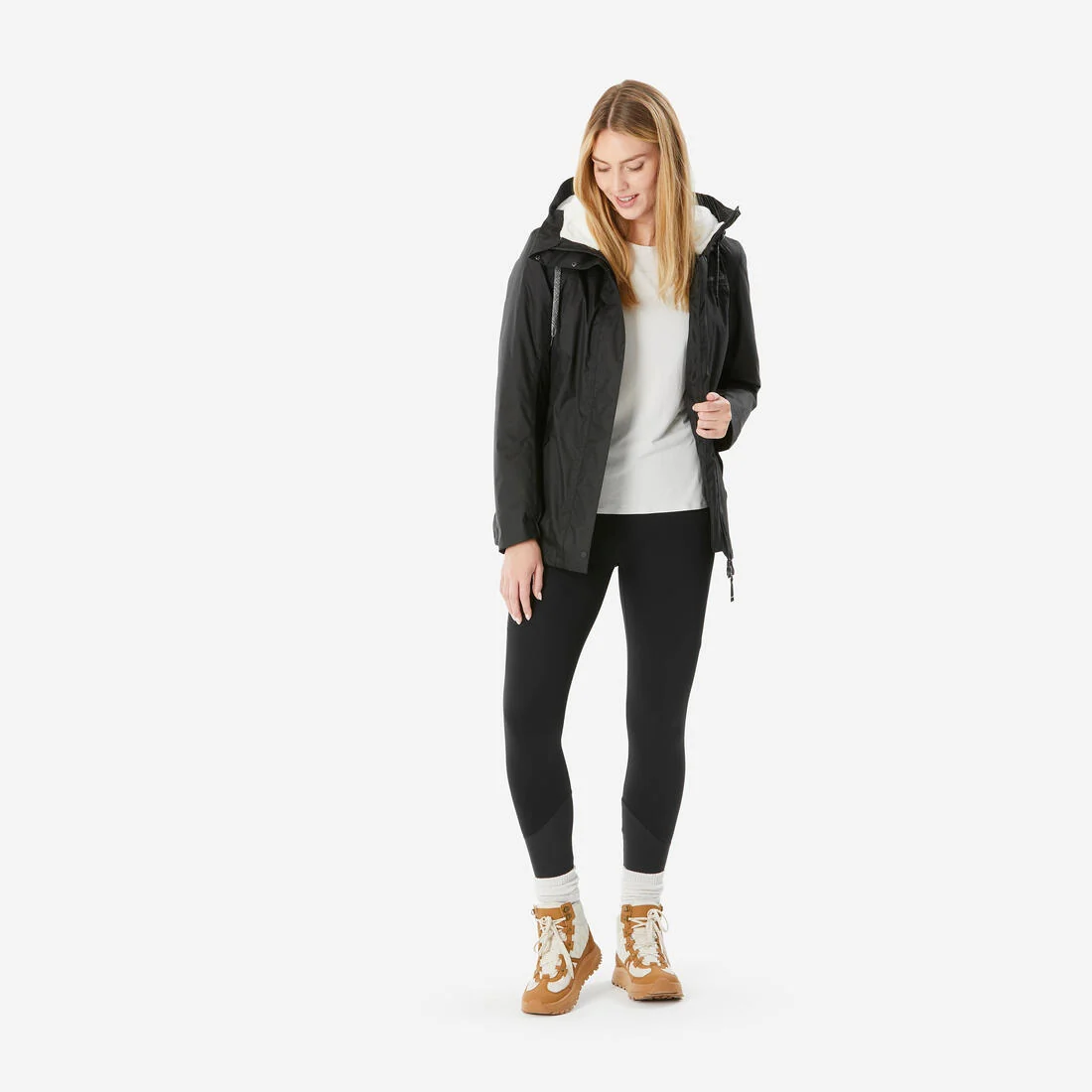 Women’s waterproof hiking jacket -10°C NH500 — تصویر 4
