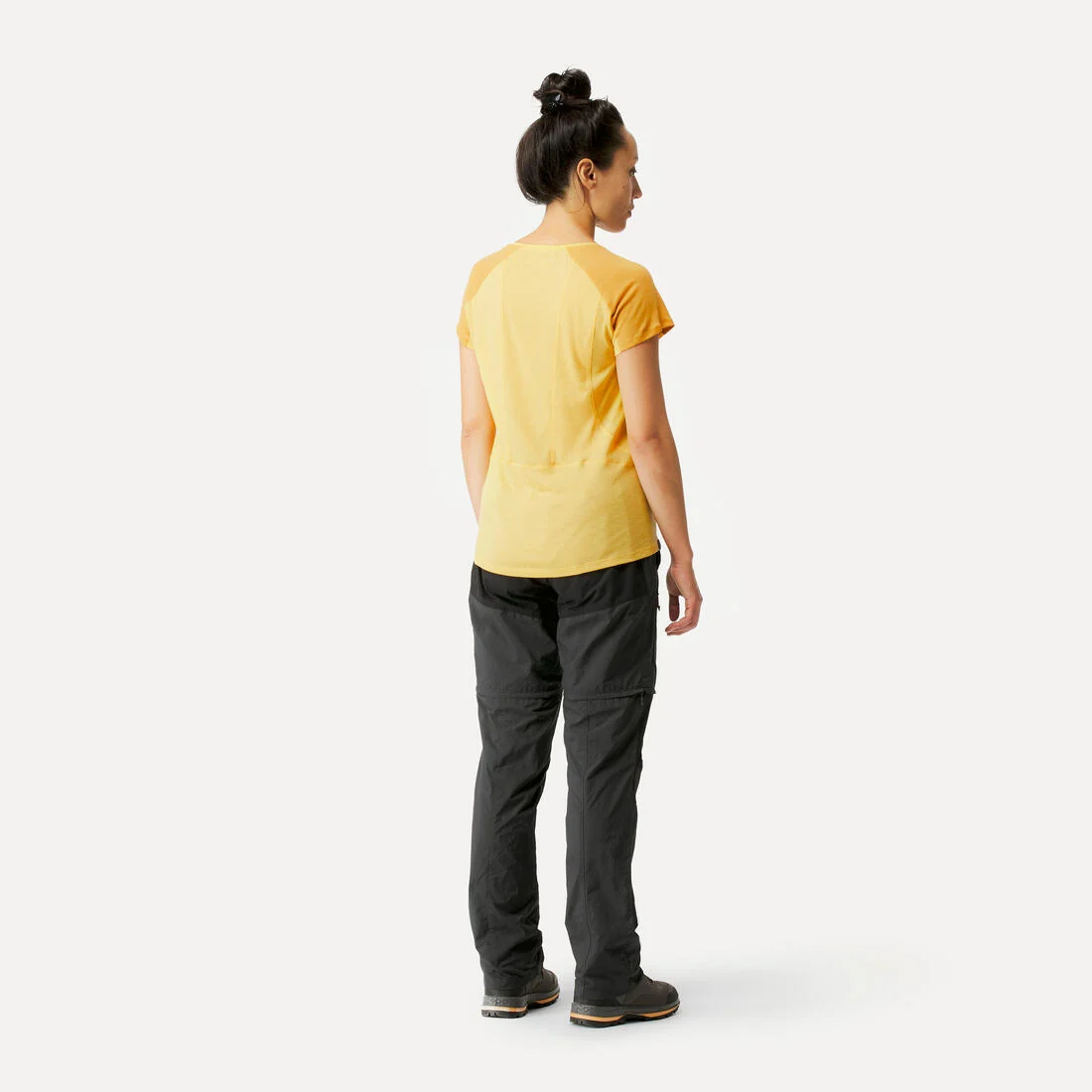 Women's Mountain Trekking 2-in-1 Zip-Off Trousers MT100 - grey — تصویر 5