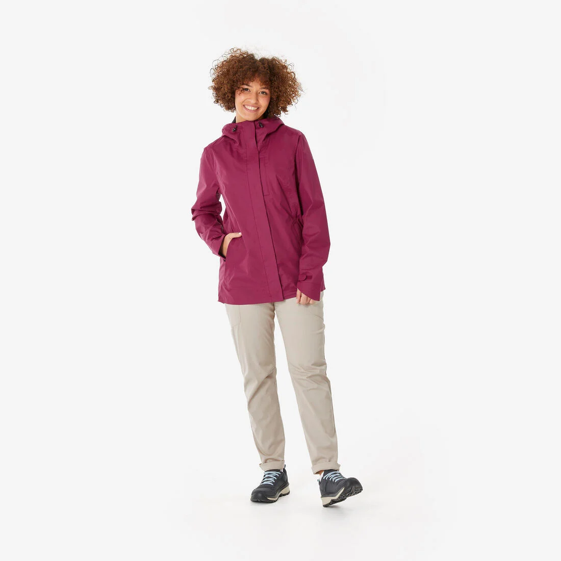 Women's Hiking Waterproof Jacket NH500 — تصویر 5