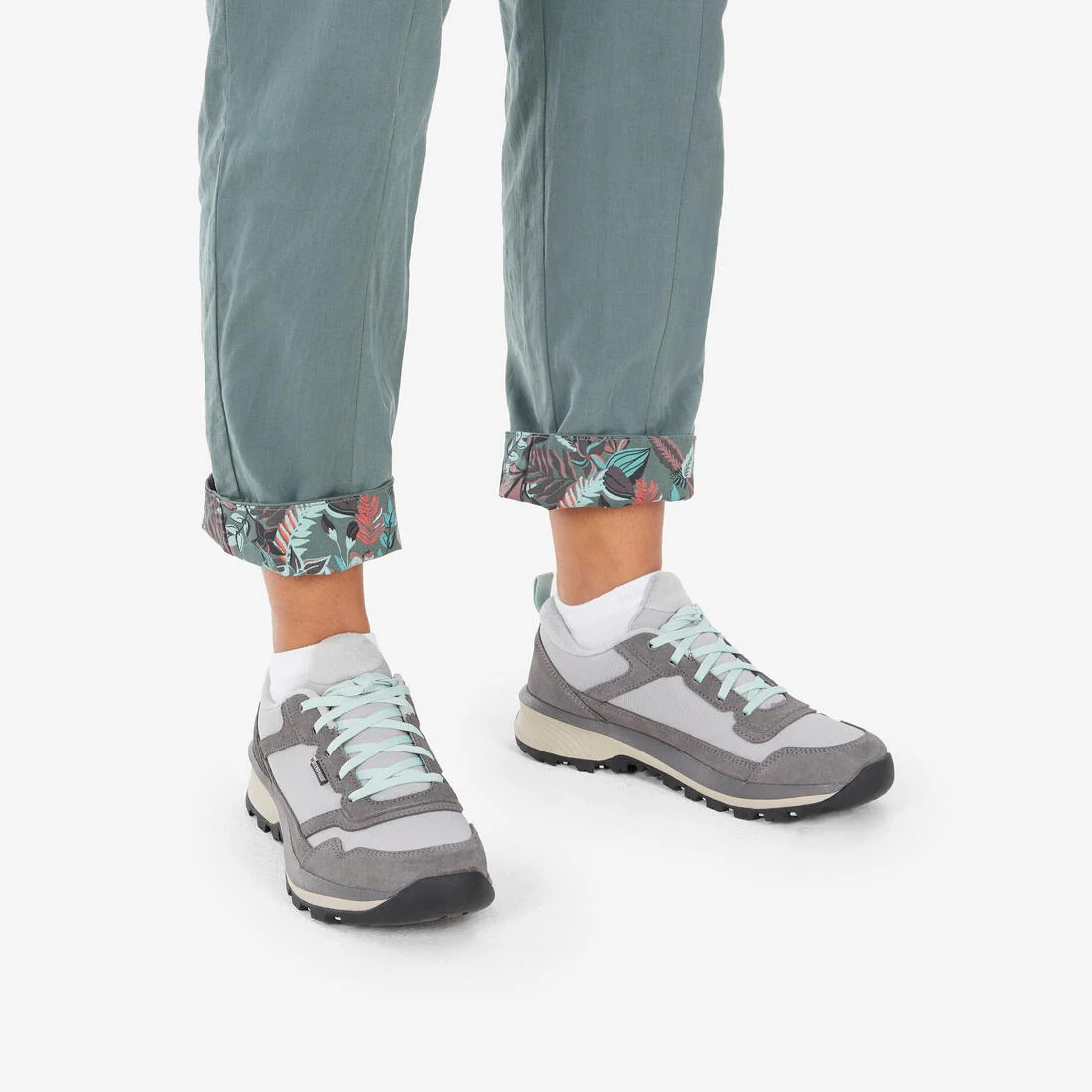 Women's linen hiking trousers NH500 — تصویر 8