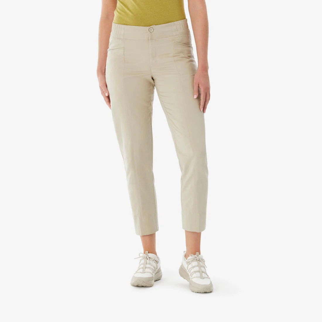 Women's linen hiking trousers NH500 — تصویر 1
