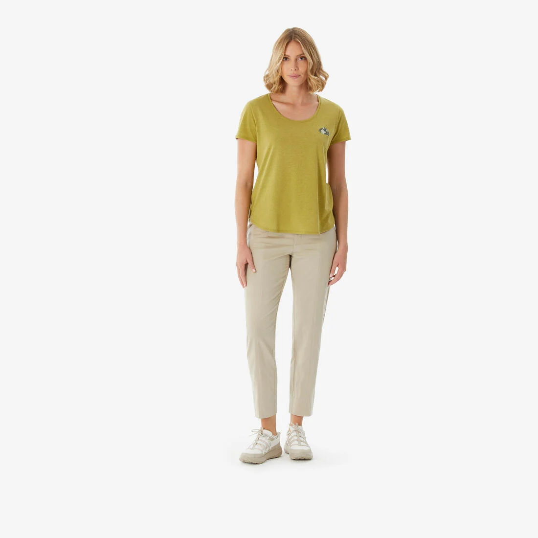 Women's linen hiking trousers NH500 — تصویر 3