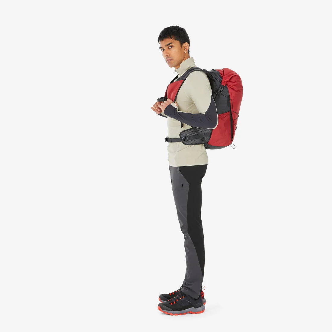 Men's Anti-UV Long-sleeved Hiking T-Shirt - MH500 — تصویر 3
