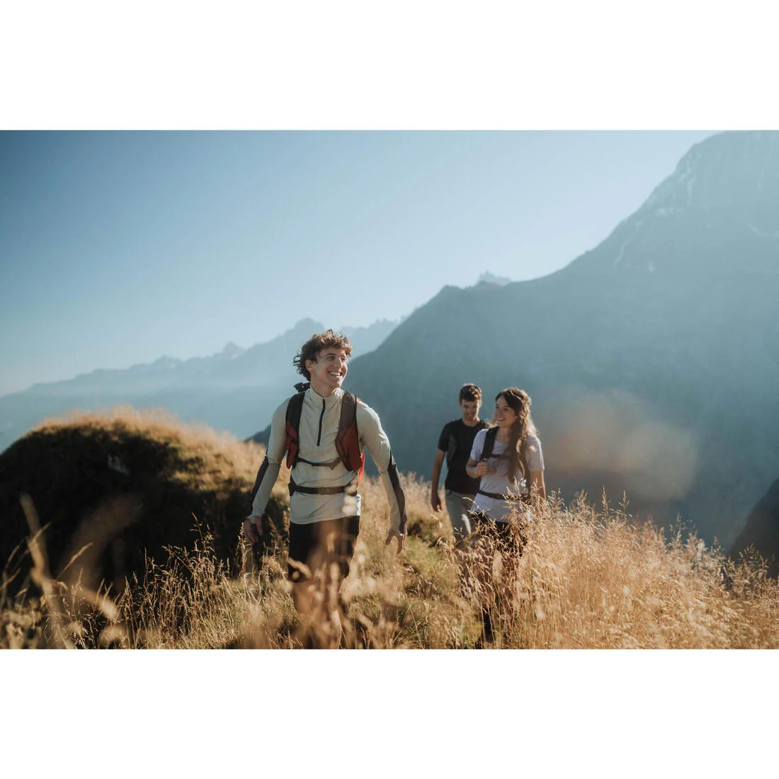 Men's Anti-UV Long-sleeved Hiking T-Shirt - MH500 — تصویر 7