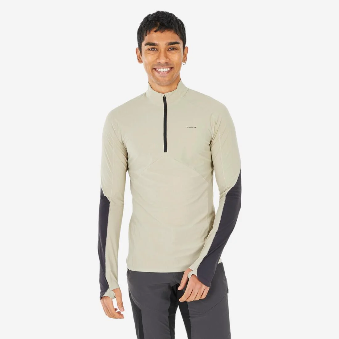 Men's Anti-UV Long-sleeved Hiking T-Shirt - MH500 — تصویر 2