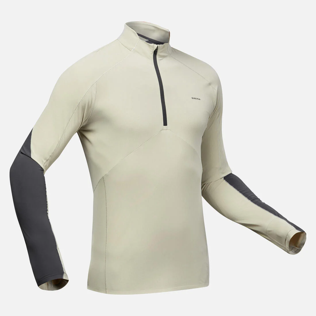 Men's Anti-UV Long-sleeved Hiking T-Shirt - MH500 — تصویر 1
