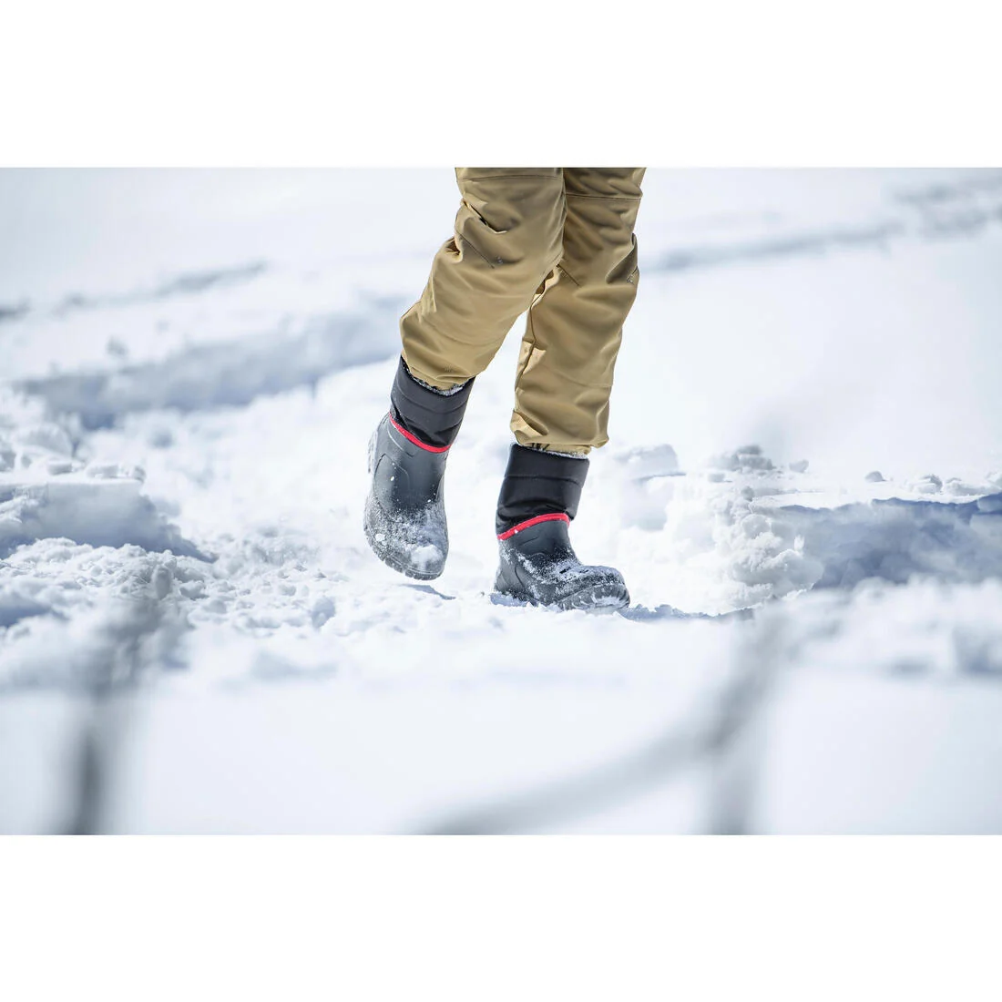 Men’s warm and waterproof snow hiking boots, NH100 - Grey — تصویر 7