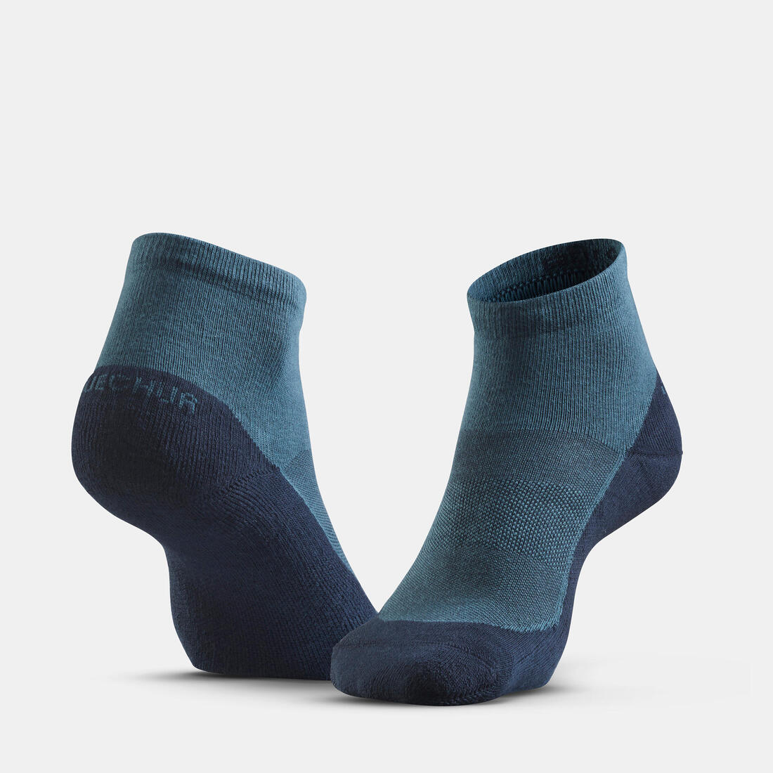 Adults’ mid-length hiking socks (2 pairs), Hike 50 - Blue — تصویر 2