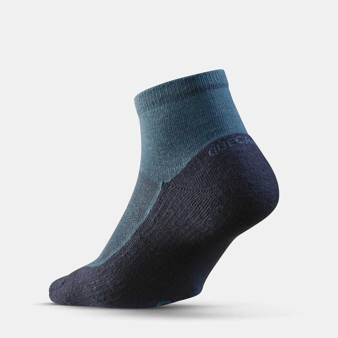 Adults’ mid-length hiking socks (2 pairs), Hike 50 - Blue — تصویر 4