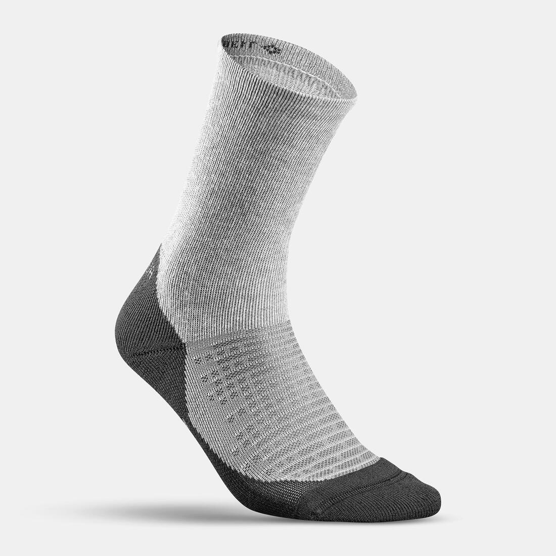Adults’ high-rise hiking socks (2 pairs), Hike 100 — تصویر 8