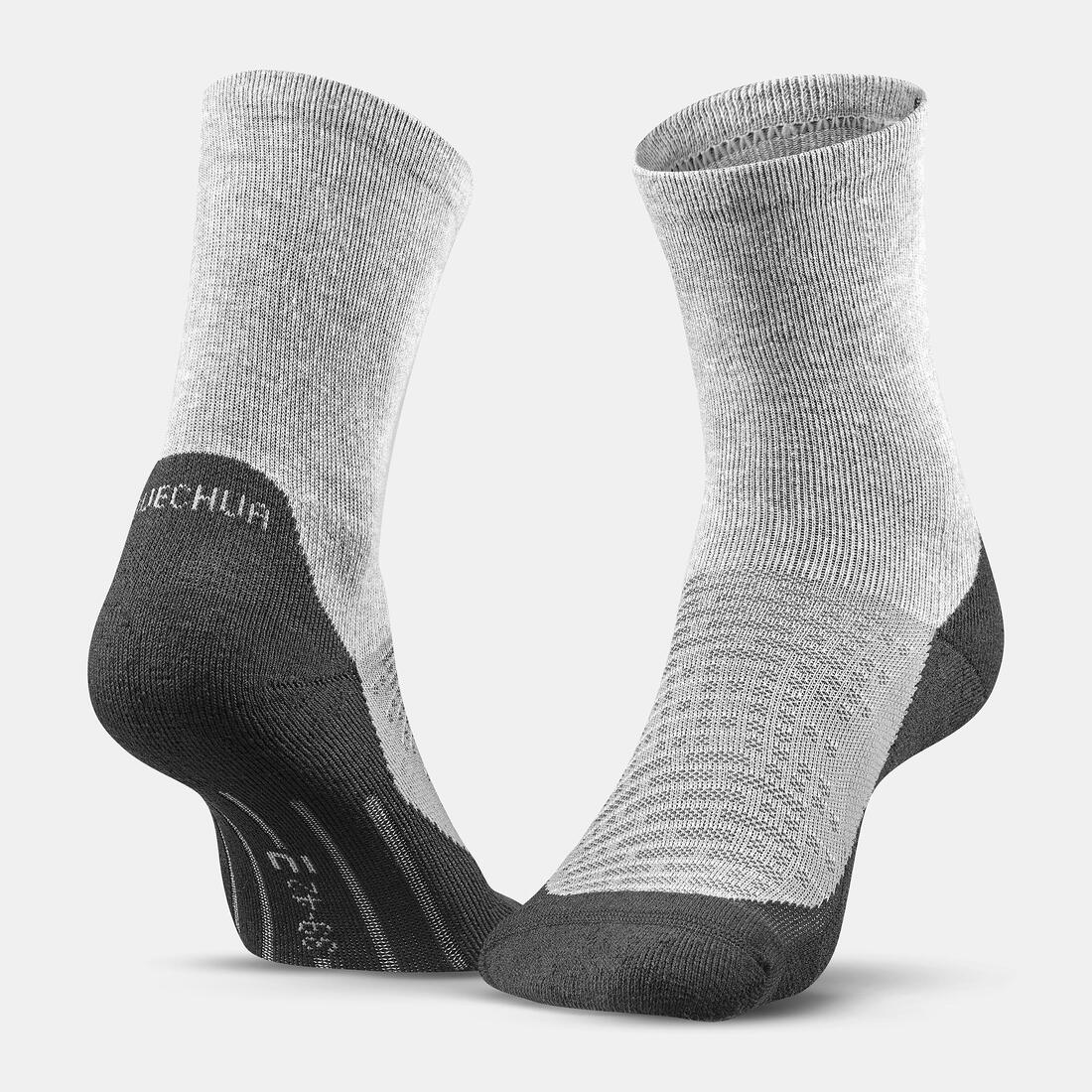Adults’ high-rise hiking socks (2 pairs), Hike 100 — تصویر 3