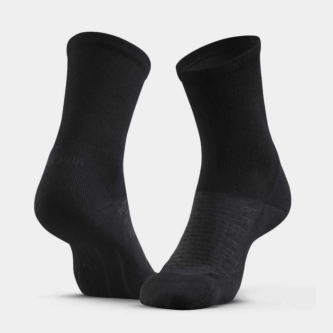 Adults’ high-rise hiking socks (2 pairs), Hike 100 — تصویر 4
