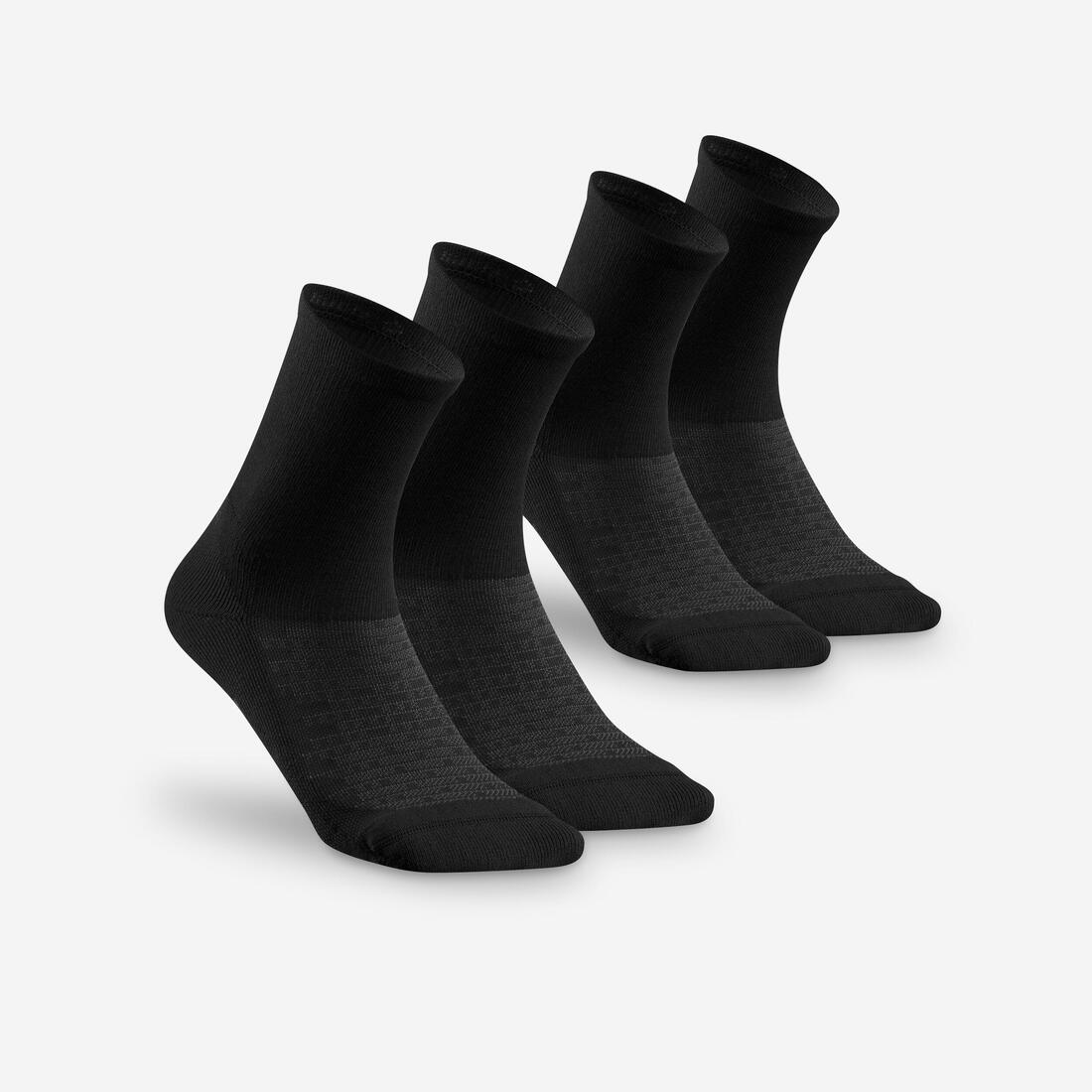 Adults’ high-rise hiking socks (2 pairs), Hike 100 — تصویر 1