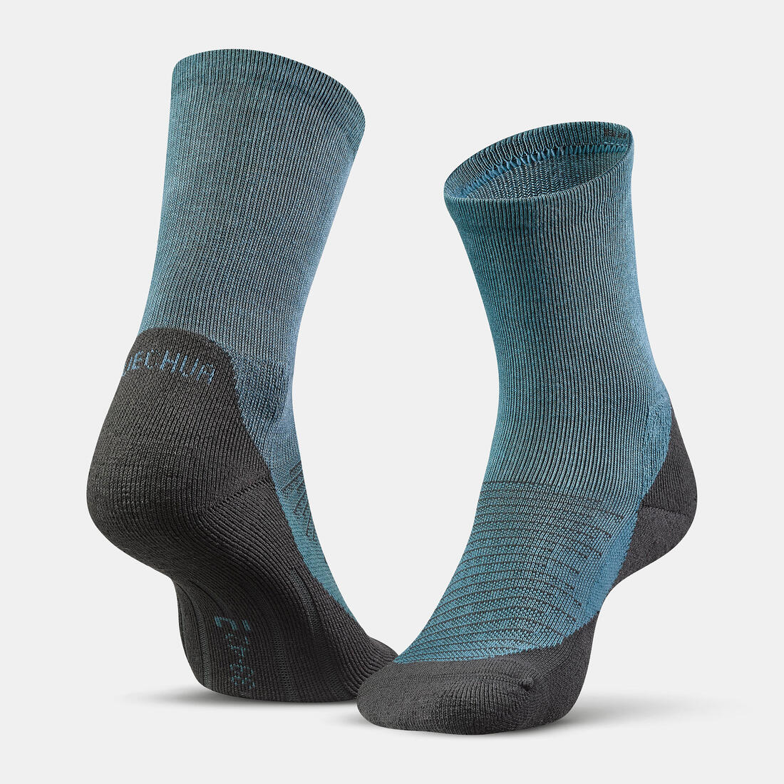 Adults’ high-rise hiking socks (2 pairs), Hike 100 — تصویر 6