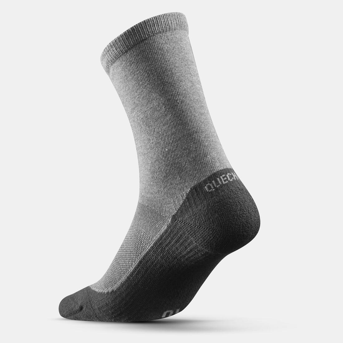 Adult high hiking socks (2 pairs) Hike 50 - Grey — تصویر 4