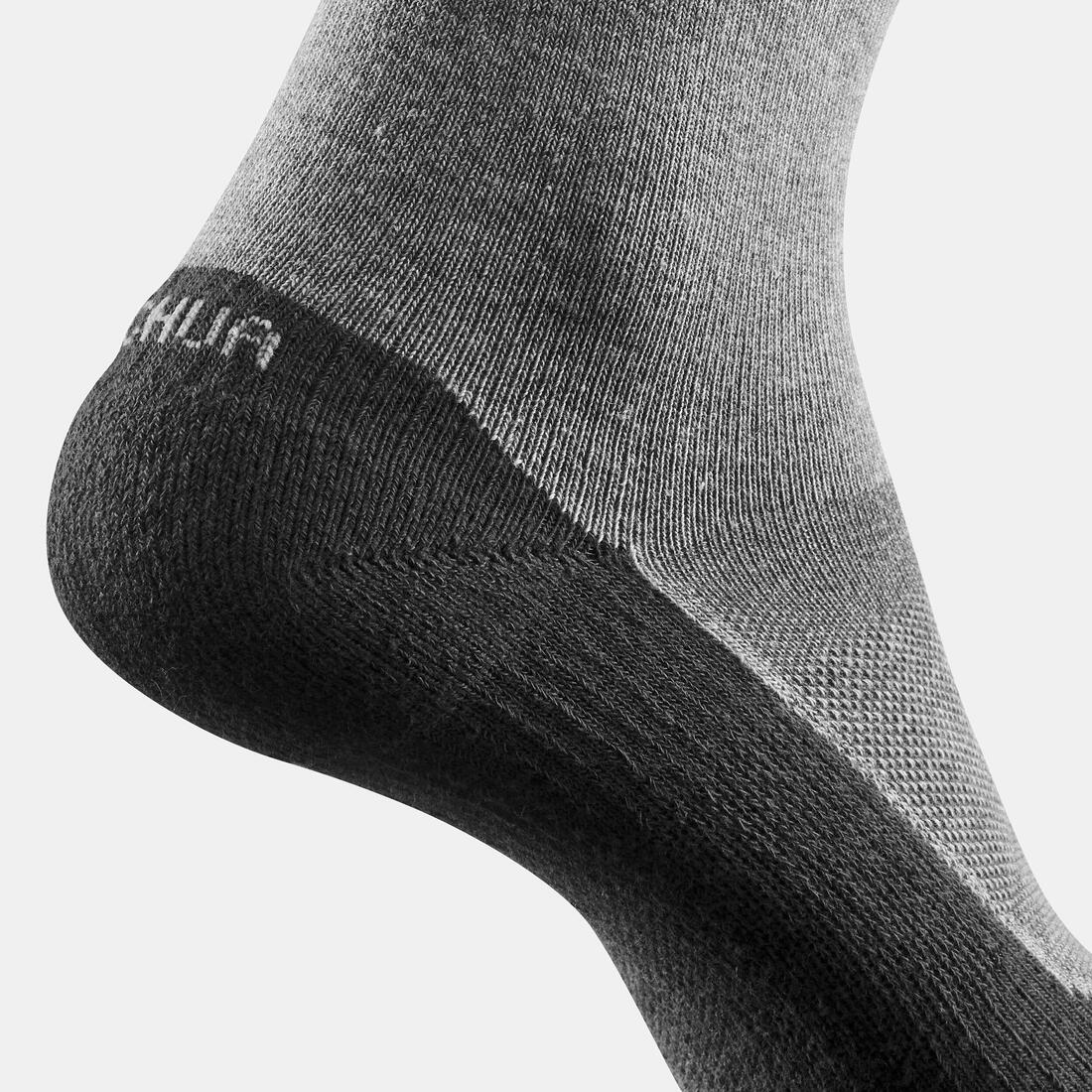 Adult high hiking socks (2 pairs) Hike 50 - Grey — تصویر 5