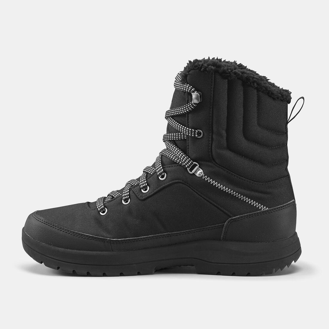 Men's Waterproof Snow Boots NH100 Black — تصویر 3