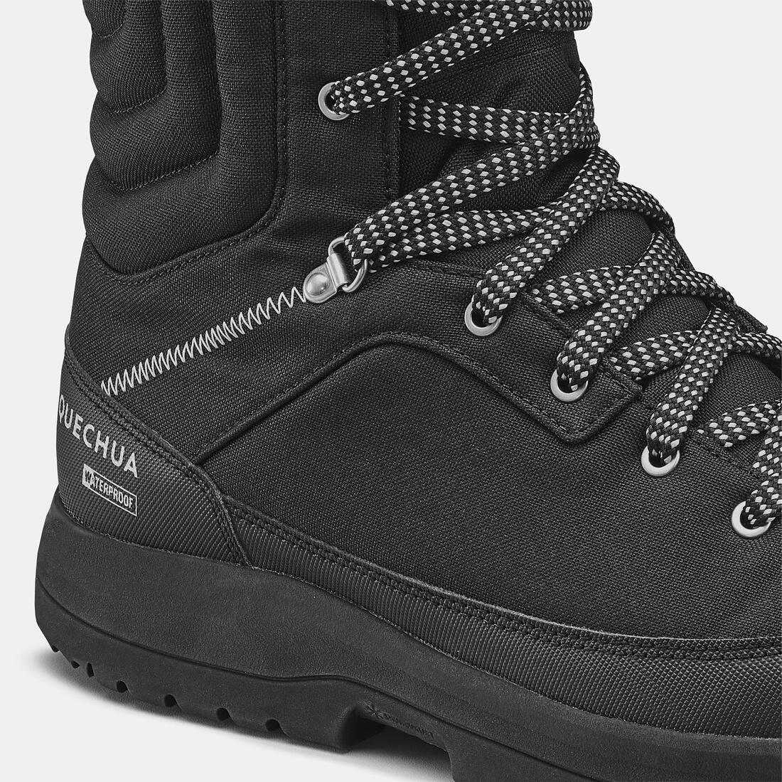 Men's Waterproof Snow Boots NH100 Black — تصویر 6