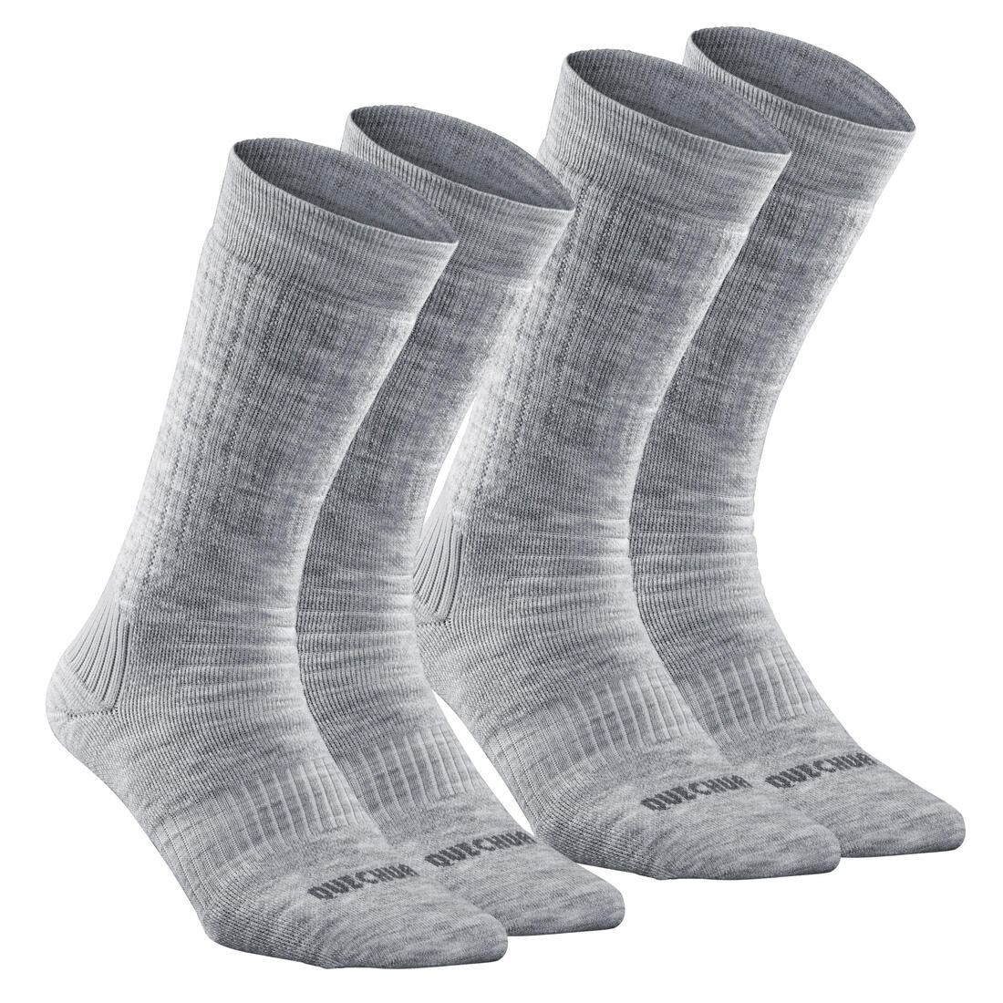 Warm hiking socks (2 pairs) for adults, Hike 100 Mid — تصویر 2