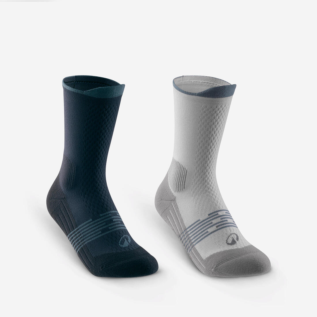 Kids’ High-leg Hiking Socks Hike 500 (2 Pairs) Size Jr 10 to Sr 6 — تصویر 2