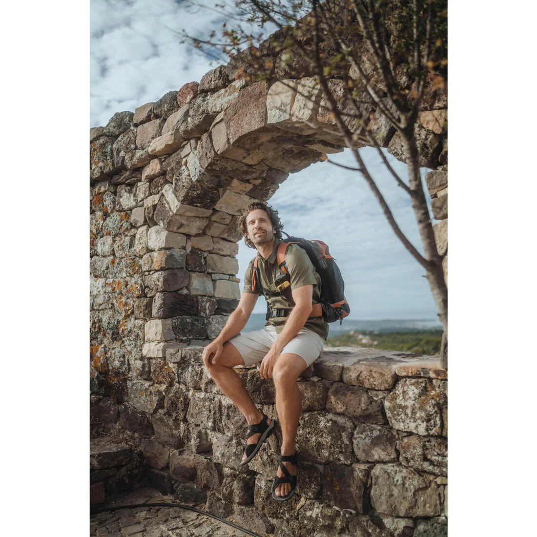 Men’s hiking sandals, NH500 - Grey — تصویر 8
