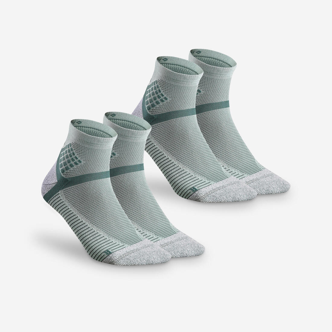 Adult mid-height hiking socks (2 pairs) Hike 500 — تصویر 4