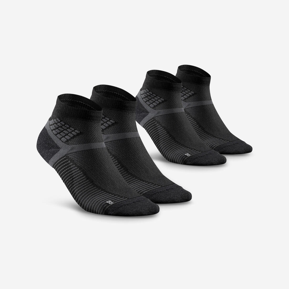 Adult mid-height hiking socks (2 pairs) Hike 500 — تصویر 1