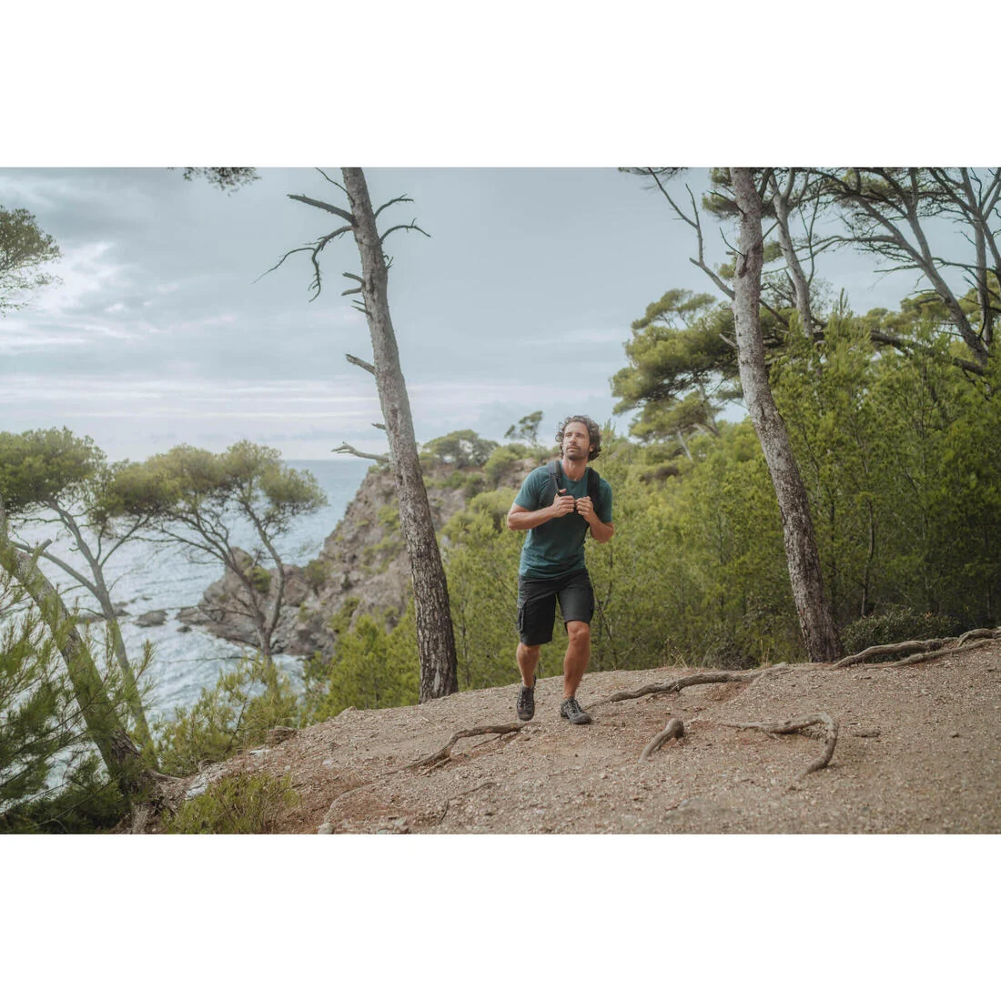 Men’s Hiking Shandals, NH100 Fresh - Grey — تصویر 7