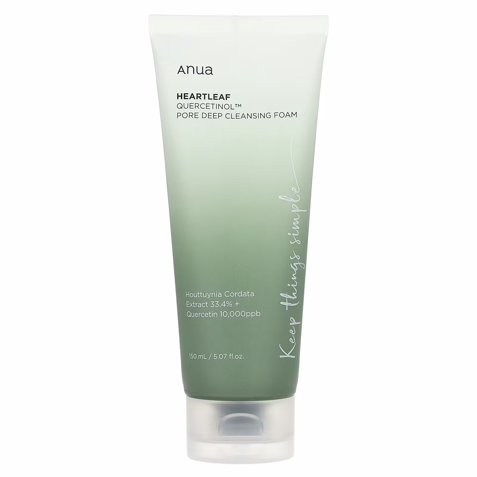 ANUA Heartleaf Quercetinol Pore Deep Cleansing Foam 150ml — تصویر 1