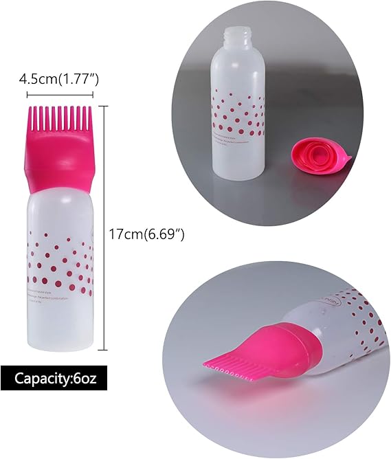 Dotted Hair Oil Applicator Bottle — تصویر 3