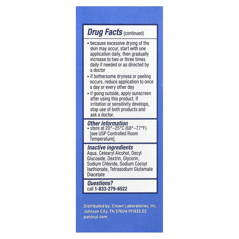 PanOxyl Acne Bar 10% Benzoyl Peroxide 113g — تصویر 3