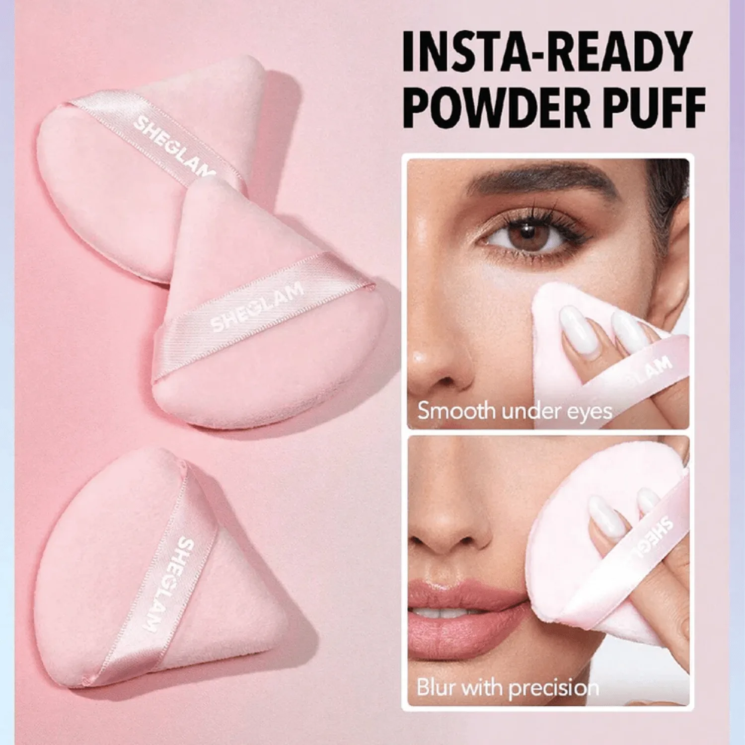 SHEGLAM Insta-Ready Powder Puff 3pcs — تصویر 2