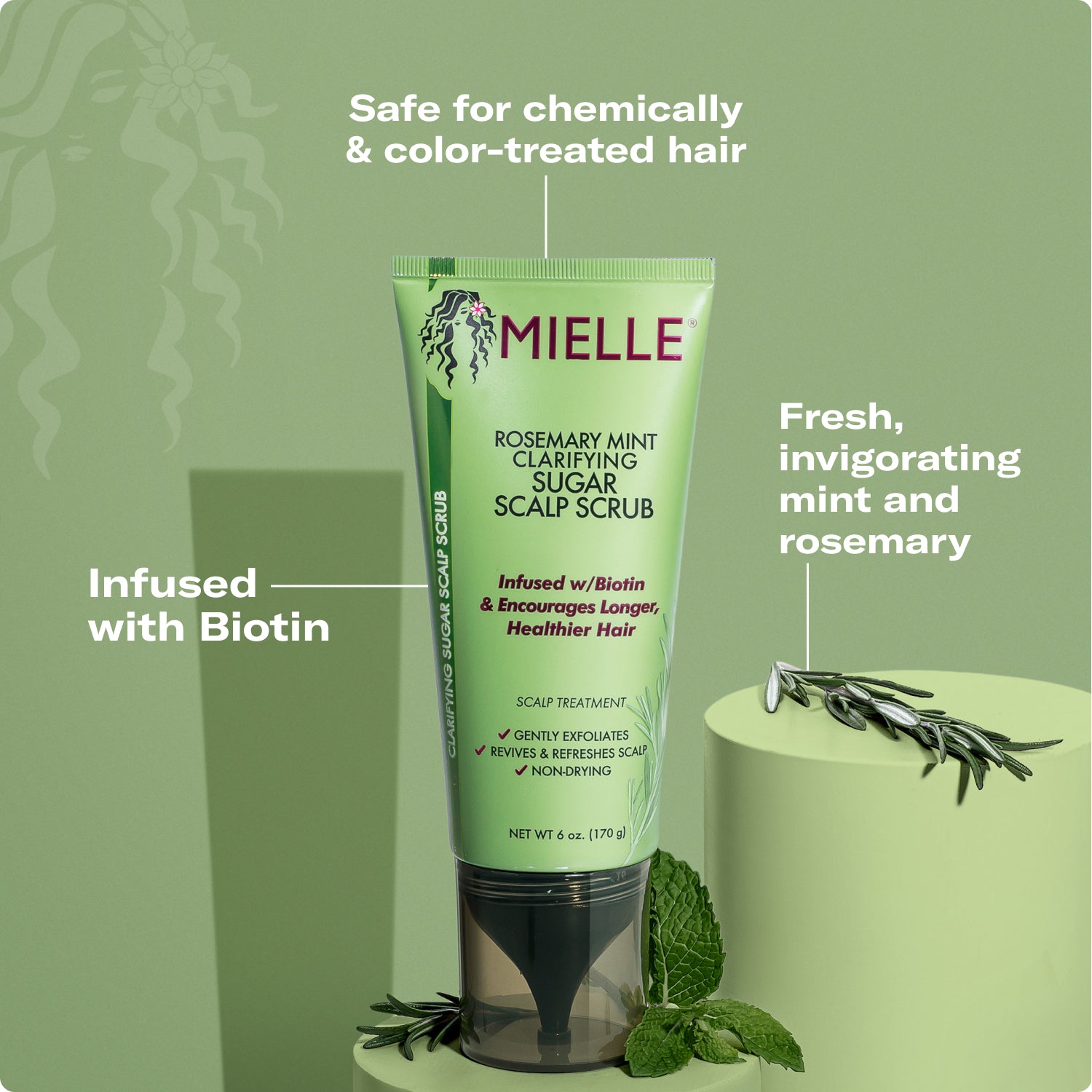 Milly Rosemary Mint Scalp Scrub 170g — تصویر 3