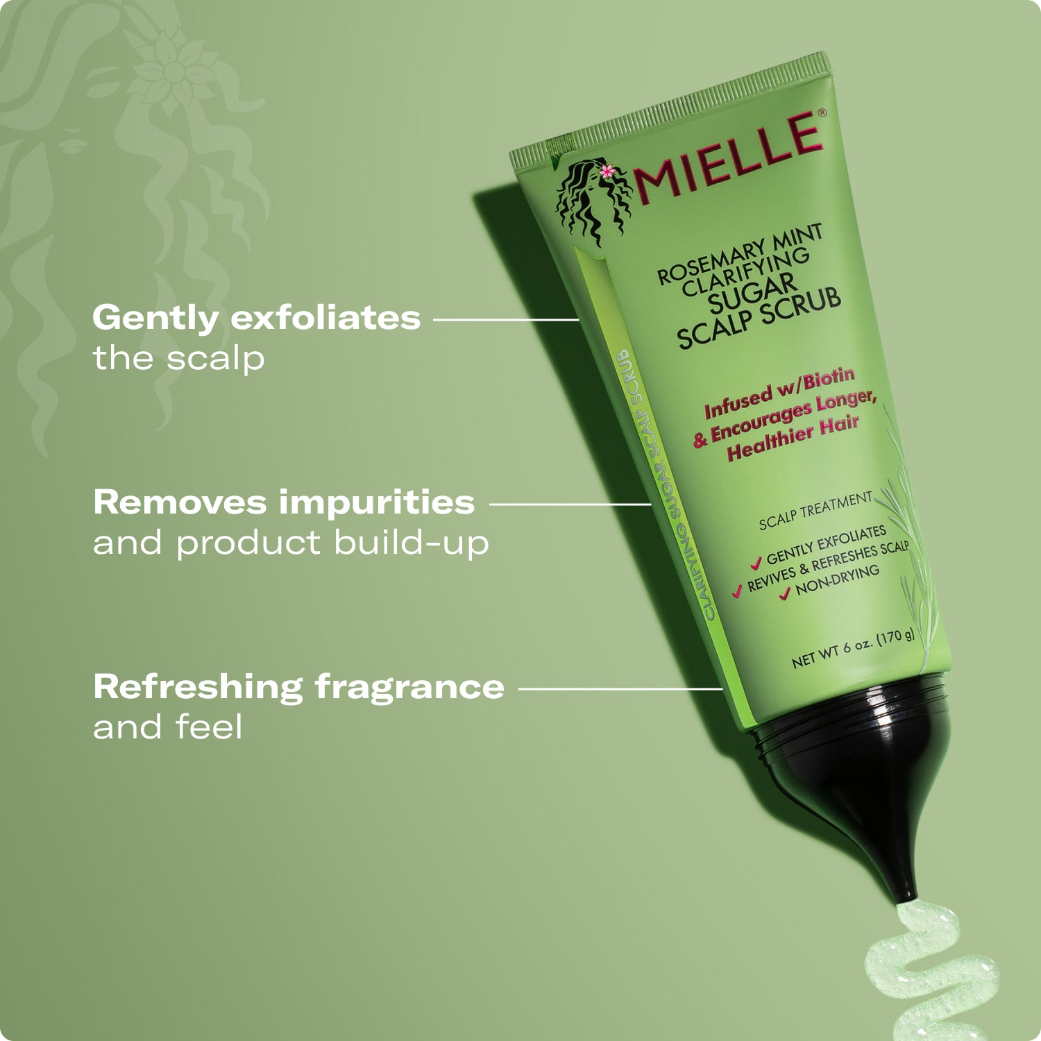 Milly Rosemary Mint Scalp Scrub 170g — تصویر 4