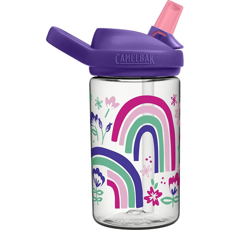 CamelBak - Eddy + Kids Water Bottle - Rainbow Floral - 400ml — تصویر 3