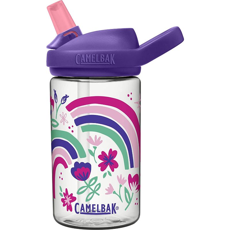CamelBak - Eddy + Kids Water Bottle - Rainbow Floral - 400ml — تصویر 1