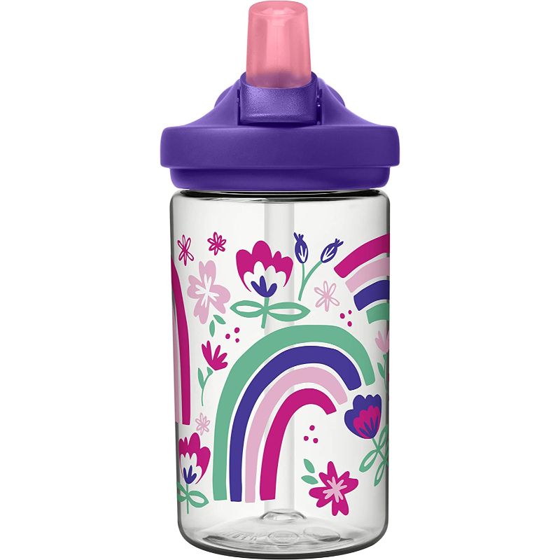 CamelBak - Eddy + Kids Water Bottle - Rainbow Floral - 400ml — تصویر 2