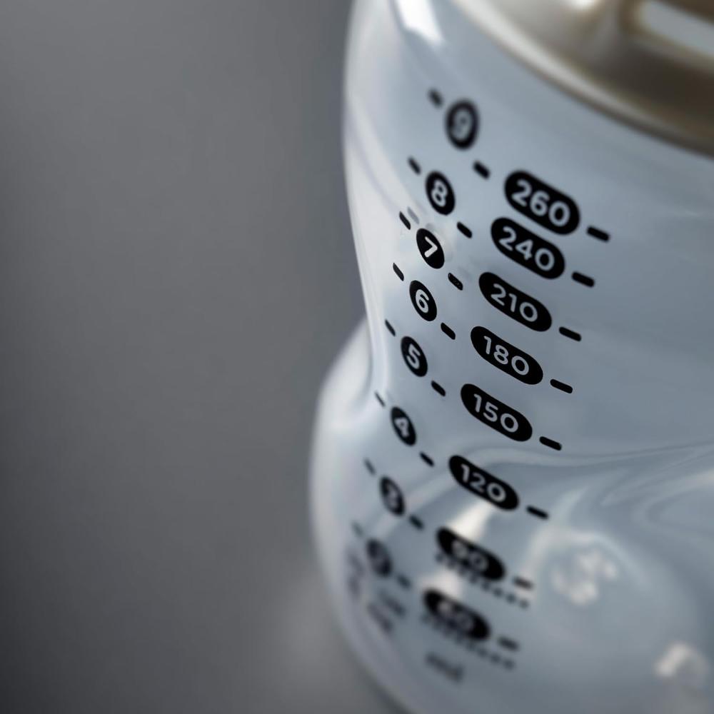 Tommee Tippee Closer to Nature Feeding Bottle, 260mlx2-Clear — تصویر 7