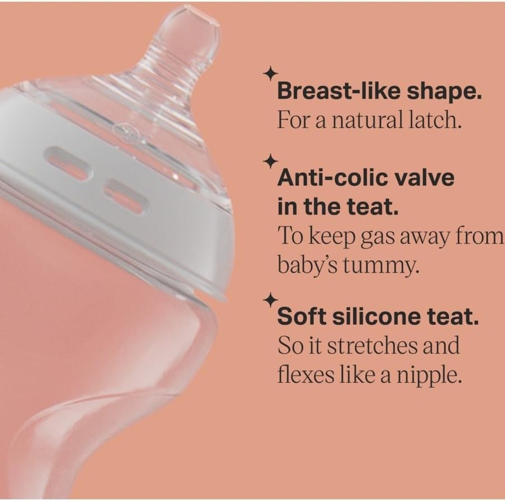 Tommee Tippee Closer to Nature Feeding Bottle 260mlx2 - Olie — تصویر 5