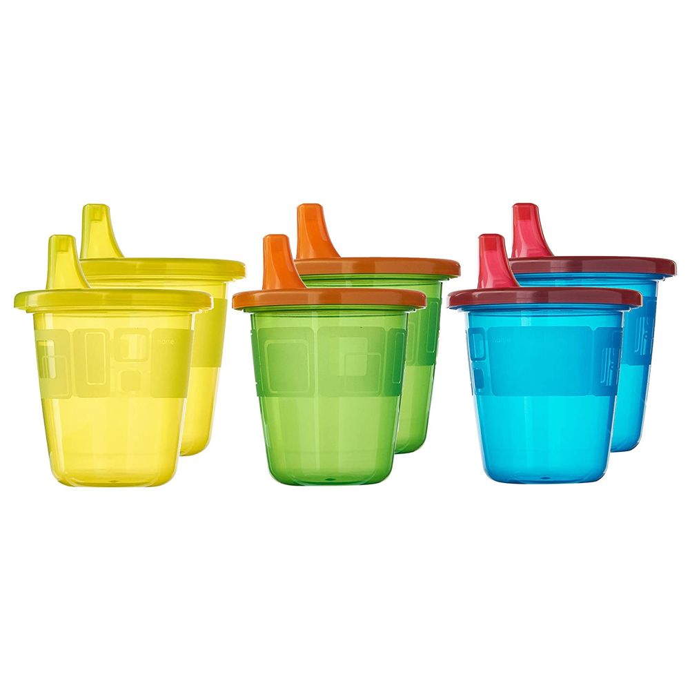 The First Years - Take & Toss 7oz Spill-Proof Sippy Cups Pack of 6 — تصویر 5