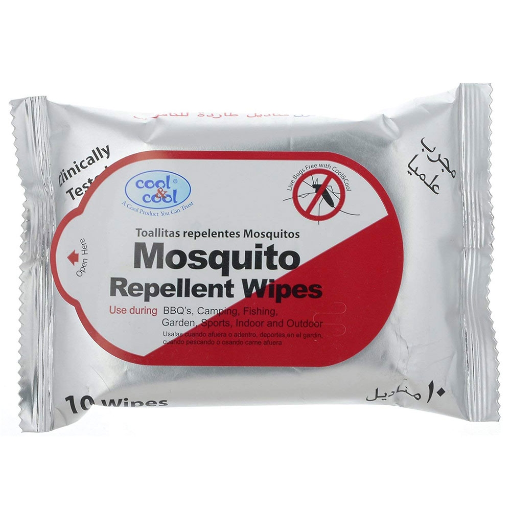 Cool & Cool Mosquito Repellent - 10 Wipes — تصویر 1
