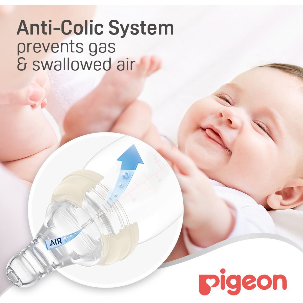 Pigeon - Glass Feeding Bottle K-8 240ml (Transparent Cap) — تصویر 4