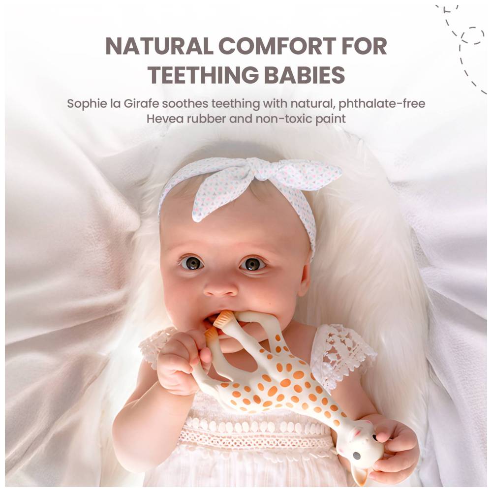 Vulli So Pure Sophie the Giraffe + Natural Teether Set — تصویر 4